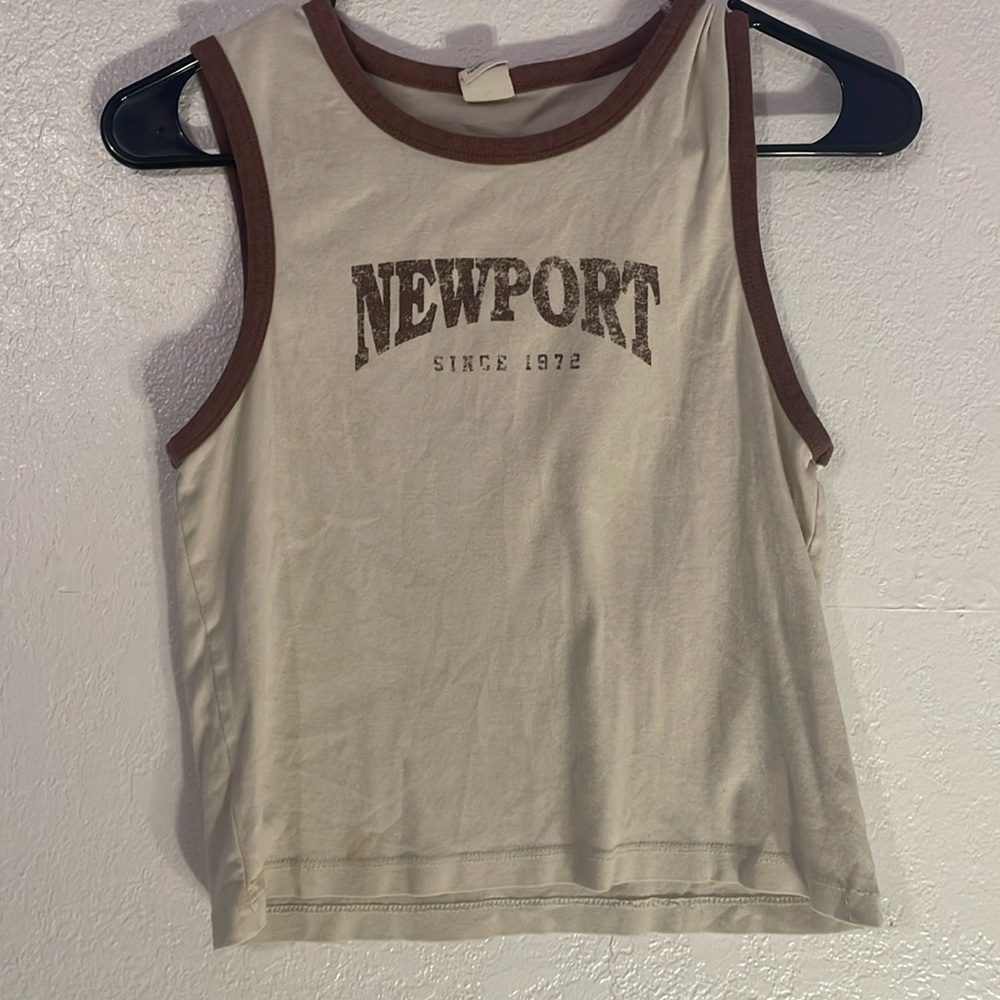 Off white Newport tank top